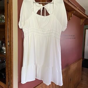 Elegant White Women's Dress